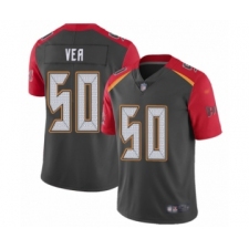 Men's Tampa Bay Buccaneers #50 Vita Vea Limited Gray Inverted Legend Football Jersey