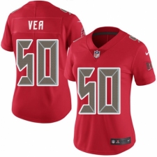 Women's Nike Tampa Bay Buccaneers #50 Vita Vea Limited Red Rush Vapor Untouchable NFL Jersey