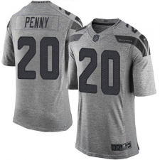 Men's Nike Seattle Seahawks #20 Rashaad Penny Limited Gray Gridiron NFL Jersey