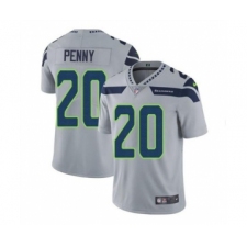 Men's Seattle Seahawks #20 Rashaad Penny Gray Vapor Untouchable Limited Stitched Jersey
