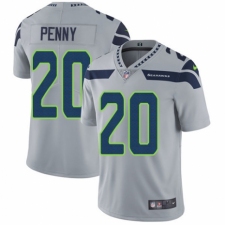 Youth Nike Seattle Seahawks #20 Rashaad Penny Grey Alternate Vapor Untouchable Elite Player NFL Jersey
