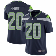 Youth Nike Seattle Seahawks #20 Rashaad Penny Navy Blue Team Color Vapor Untouchable Elite Player NFL Jersey