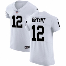 Men's Nike Oakland Raiders #12 Martavis Bryant White Vapor Untouchable Elite Player NFL Jersey
