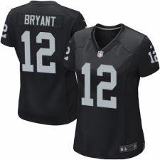 Women's Nike Oakland Raiders #12 Martavis Bryant Game Black Team Color NFL Jersey