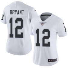 Women's Nike Oakland Raiders #12 Martavis Bryant White Vapor Untouchable Limited Player NFL Jersey