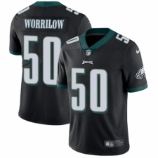 Men's Nike Philadelphia Eagles #50 Paul Worrilow Black Alternate Vapor Untouchable Limited Player NFL Jersey