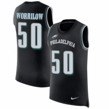 Men's Nike Philadelphia Eagles #50 Paul Worrilow Black Rush Player Name & Number Tank Top NFL Jersey