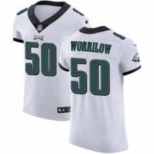 Men's Nike Philadelphia Eagles #50 Paul Worrilow White Vapor Untouchable Elite Player NFL Jersey