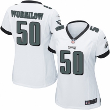Women's Nike Philadelphia Eagles #50 Paul Worrilow Game White NFL Jersey