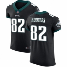 Men's Nike Philadelphia Eagles #82 Richard Rodgers Black Vapor Untouchable Elite Player NFL Jersey