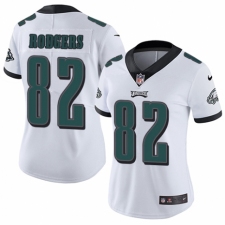 Women's Nike Philadelphia Eagles #82 Richard Rodgers White Vapor Untouchable Limited Player NFL Jersey