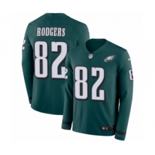 Youth Nike Philadelphia Eagles #82 Richard Rodgers Limited Green Therma Long Sleeve NFL Jersey