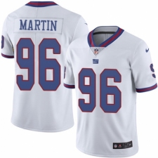 Men's Nike New York Giants #96 Kareem Martin Limited White Rush Vapor Untouchable NFL Jersey