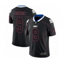Men's New York Giants #9 Riley Dixon Limited Lights Out Black Rush Football Jersey