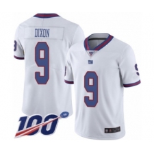 Men's New York Giants #9 Riley Dixon Limited White Rush Vapor Untouchable 100th Season Football Jersey