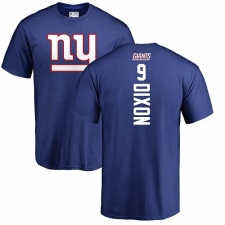 NFL Nike New York Giants #9 Riley Dixon Royal Blue Backer T-Shirt