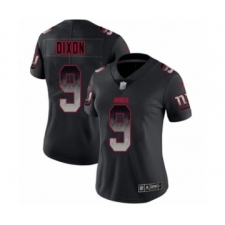 Women's New York Giants #9 Riley Dixon Limited Black Smoke Fashion Football Jersey