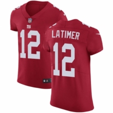 Men's Nike New York Giants #12 Cody Latimer Red Alternate Vapor Untouchable Elite Player NFL Jersey