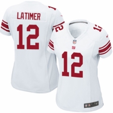 Women's Nike New York Giants #12 Cody Latimer Game White NFL Jersey