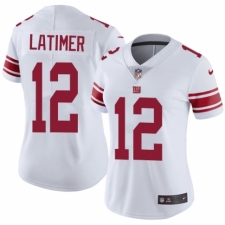 Women's Nike New York Giants #12 Cody Latimer White Vapor Untouchable Elite Player NFL Jersey