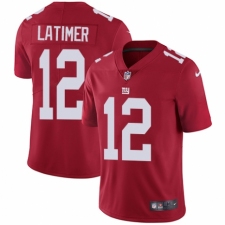 Youth Nike New York Giants #12 Cody Latimer Red Alternate Vapor Untouchable Elite Player NFL Jersey