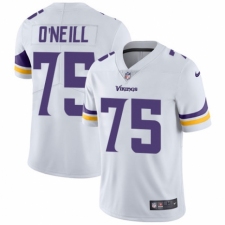 Men's Nike Minnesota Vikings #75 Brian O'Neill White Vapor Untouchable Limited Player NFL Jersey
