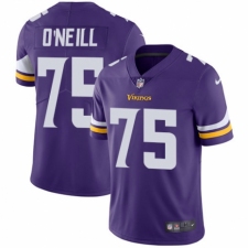 Youth Nike Minnesota Vikings #75 Brian O'Neill Purple Team Color Vapor Untouchable Limited Player NFL Jersey