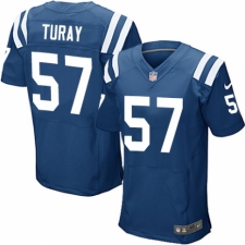 Men's Nike Indianapolis Colts #57 Kemoko Turay Elite Royal Blue Team Color NFL Jersey