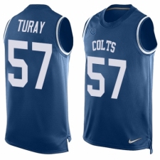 Men's Nike Indianapolis Colts #57 Kemoko Turay Limited Royal Blue Player Name & Number Tank Top NFL Jersey