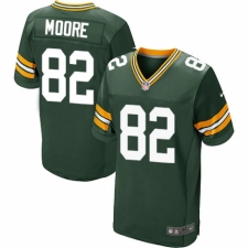 Men's Nike Green Bay Packers #82 J'Mon Moore Elite Green Team Color NFL Jersey