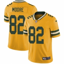 Men's Nike Green Bay Packers #82 J'Mon Moore Limited Gold Rush Vapor Untouchable NFL Jersey