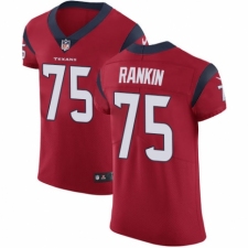 Men's Nike Houston Texans #75 Martinas Rankin Red Alternate Vapor Untouchable Elite Player NFL Jersey