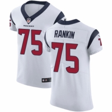 Men's Nike Houston Texans #75 Martinas Rankin White Vapor Untouchable Elite Player NFL Jersey