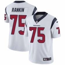 Men's Nike Houston Texans #75 Martinas Rankin White Vapor Untouchable Limited Player NFL Jersey