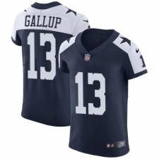 Men's Nike Dallas Cowboys #13 Michael Gallup Navy Blue Alternate Vapor Untouchable Elite Player NFL Jersey