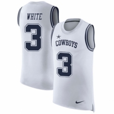 Men's Nike Dallas Cowboys #3 Mike White Rush Player Name & Number Tank Top NFL Jersey