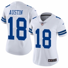 Women's Nike Dallas Cowboys #18 Tavon Austin White Vapor Untouchable Limited Player NFL Jersey