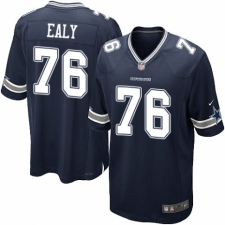 Men's Nike Dallas Cowboys #76 Kony Ealy Game Navy Blue Team Color NFL Jersey
