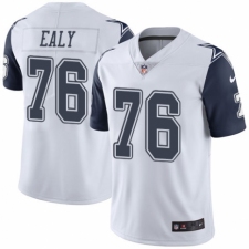 Men's Nike Dallas Cowboys #76 Kony Ealy Limited White Rush Vapor Untouchable NFL Jersey