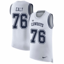 Men's Nike Dallas Cowboys #76 Kony Ealy White Rush Player Name & Number Tank Top NFL Jersey