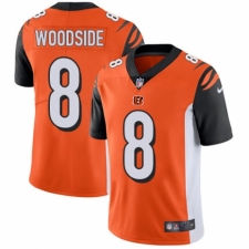 Men's Nike Cincinnati Bengals #8 Logan Woodside Orange Alternate Vapor Untouchable Limited Player NFL Jersey