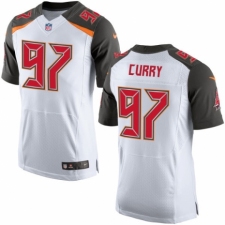 Men's Nike Tampa Bay Buccaneers #97 Vinny Curry Elite White NFL Jersey