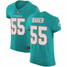 Men's Nike Miami Dolphins #55 Jerome Baker Aqua Green Team Color Vapor Untouchable Elite Player NFL Jersey