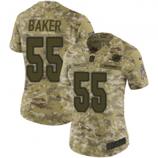 Women's Nike Miami Dolphins #55 Jerome Baker Limited Camo 2018 Salute to Service NFL Jersey
