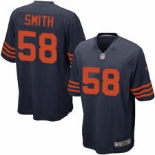 Men's Nike Chicago Bears #58 Roquan Smith Game Navy Blue Alternate NFL Jersey