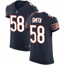 Men's Nike Chicago Bears #58 Roquan Smith Navy Blue Team Color Vapor Untouchable Elite Player NFL Jersey