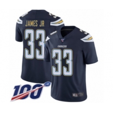 Men's Los Angeles Chargers #33 Derwin James Navy Blue Team Color Vapor Untouchable Limited Player 100th Season Football Jersey