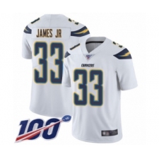 Men's Los Angeles Chargers #33 Derwin James White Vapor Untouchable Limited Player 100th Season Football Jersey