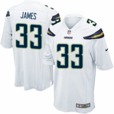 Men's Nike Los Angeles Chargers #33 Derwin James Game White NFL Jersey