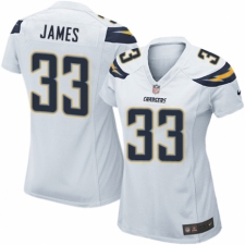 Women's Nike Los Angeles Chargers #33 Derwin James Game White NFL Jersey